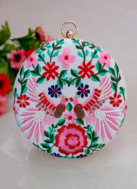 Fancy Embroidered Designer Wholesale Clutches
